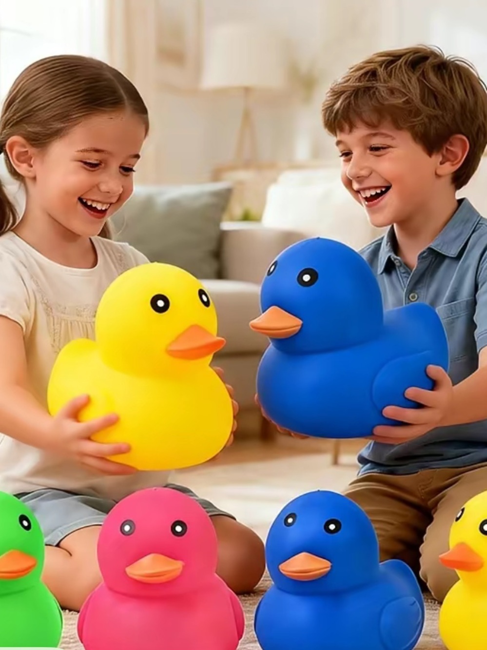 Viral 4th of July 🔥Jumbo Duck Squishy Sunny Days Patriotic Blue